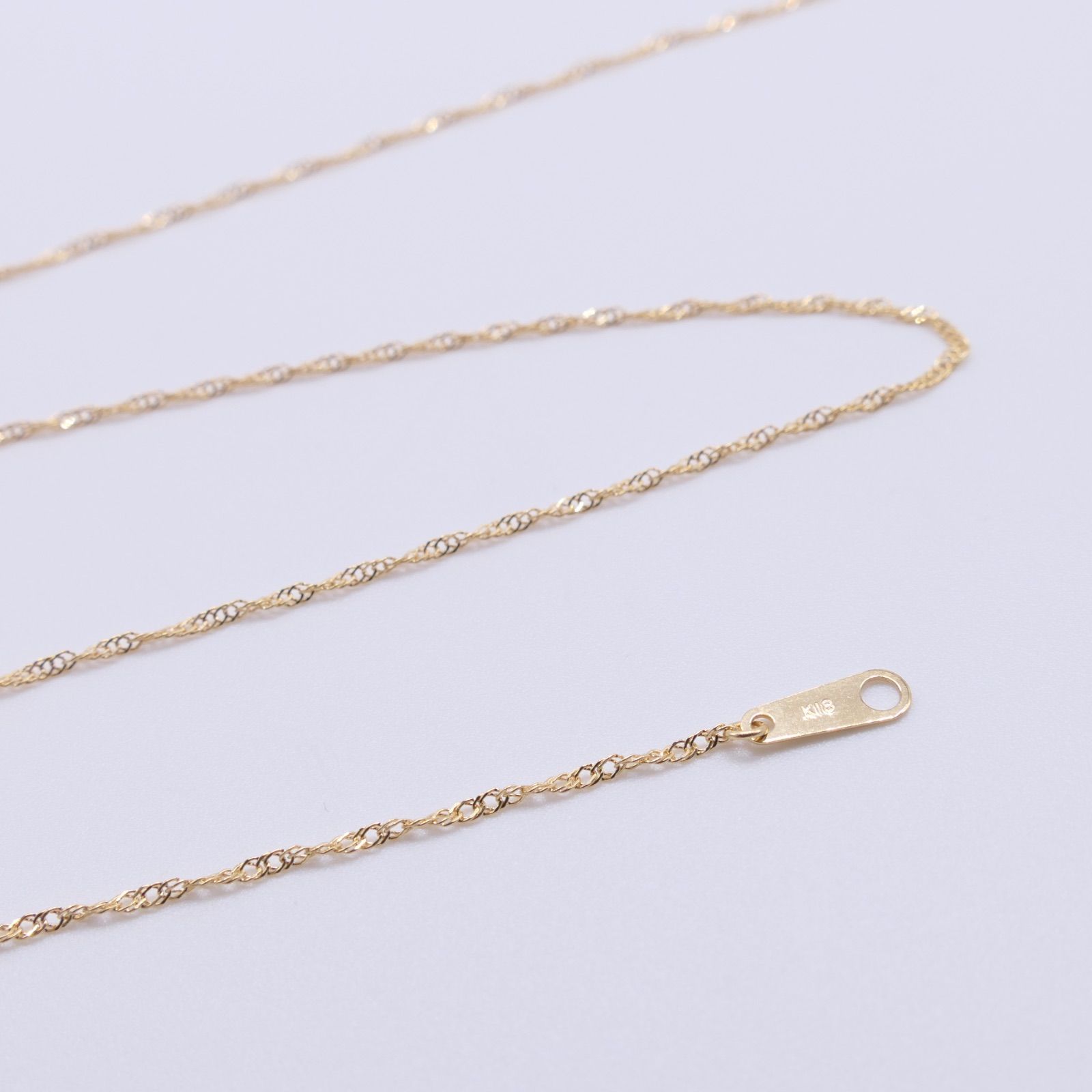 新品❗️K18YG 0.12スクリュー アジャスターカン付 45cm