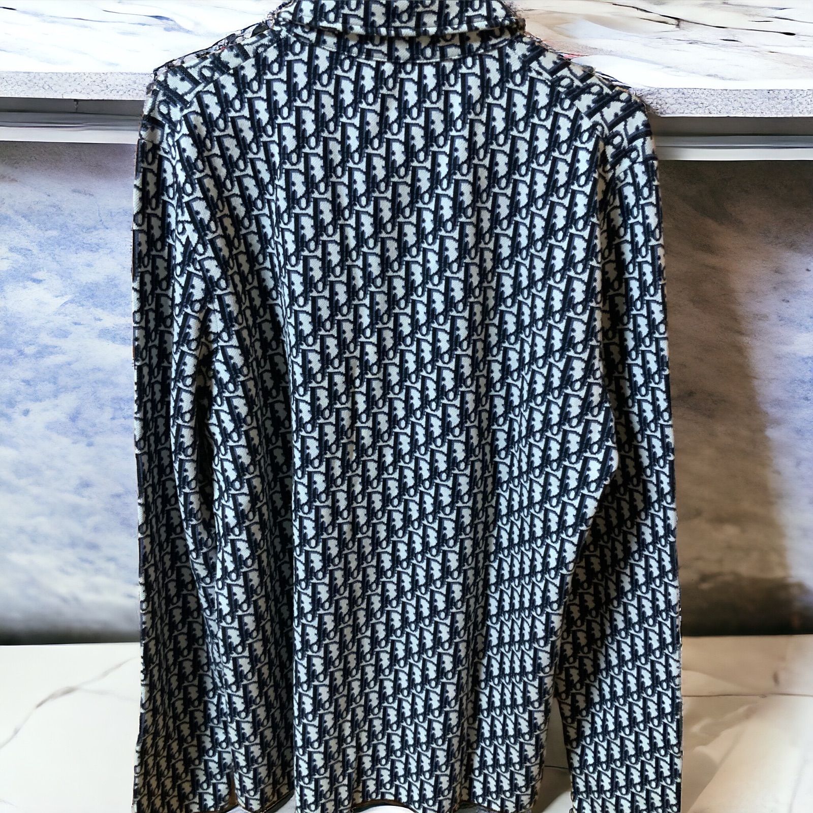 国内発送 Dior オブリーク オーバーコットンニットシャツ M (Dior ｜その他