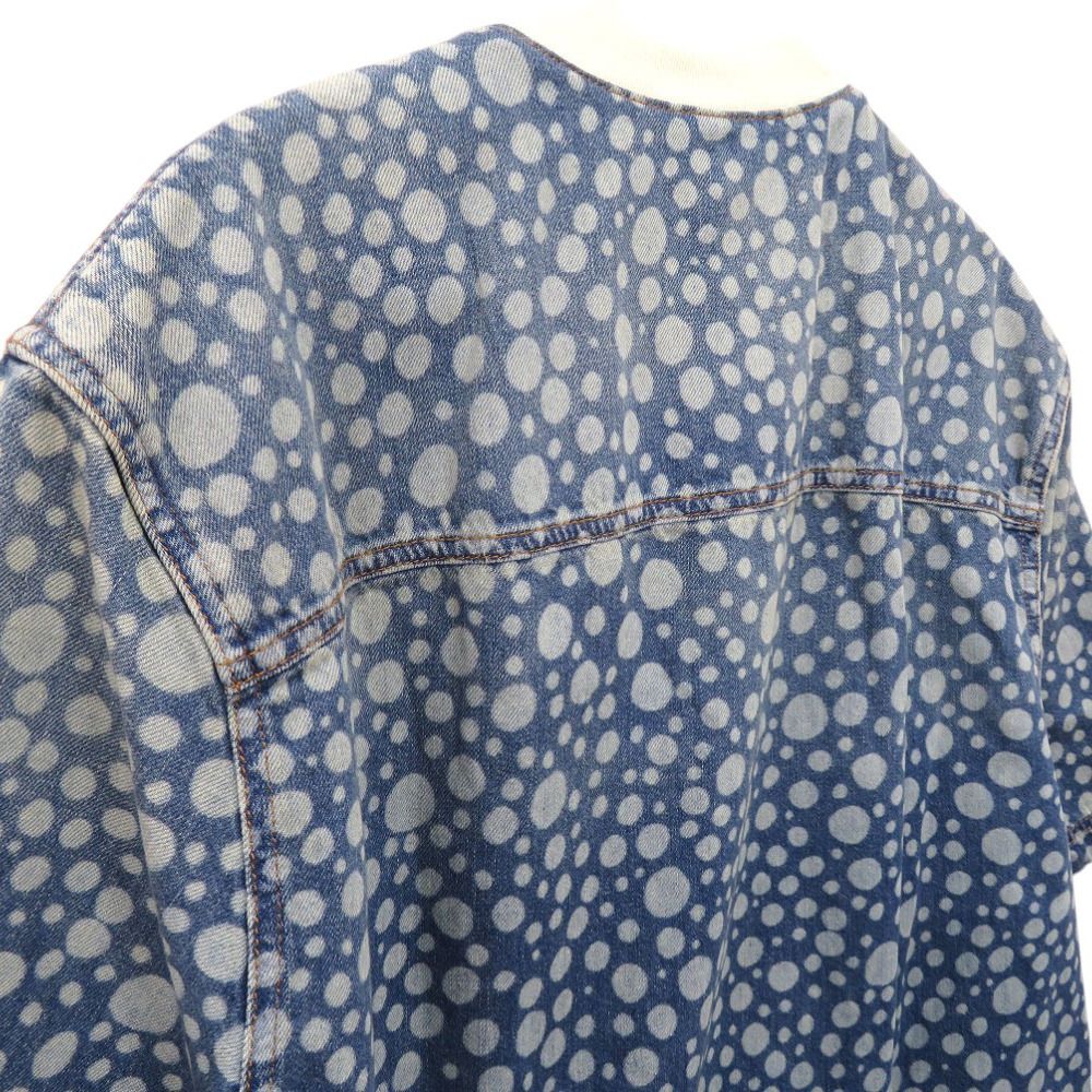 未使用品 ルイ ヴィトン 草間彌生 インフィニティドットデニムシャツ
