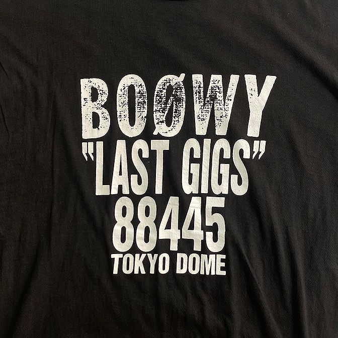 BOØWY Tシャツ「TOKYO DOME1988年製ビンテージTシャツ