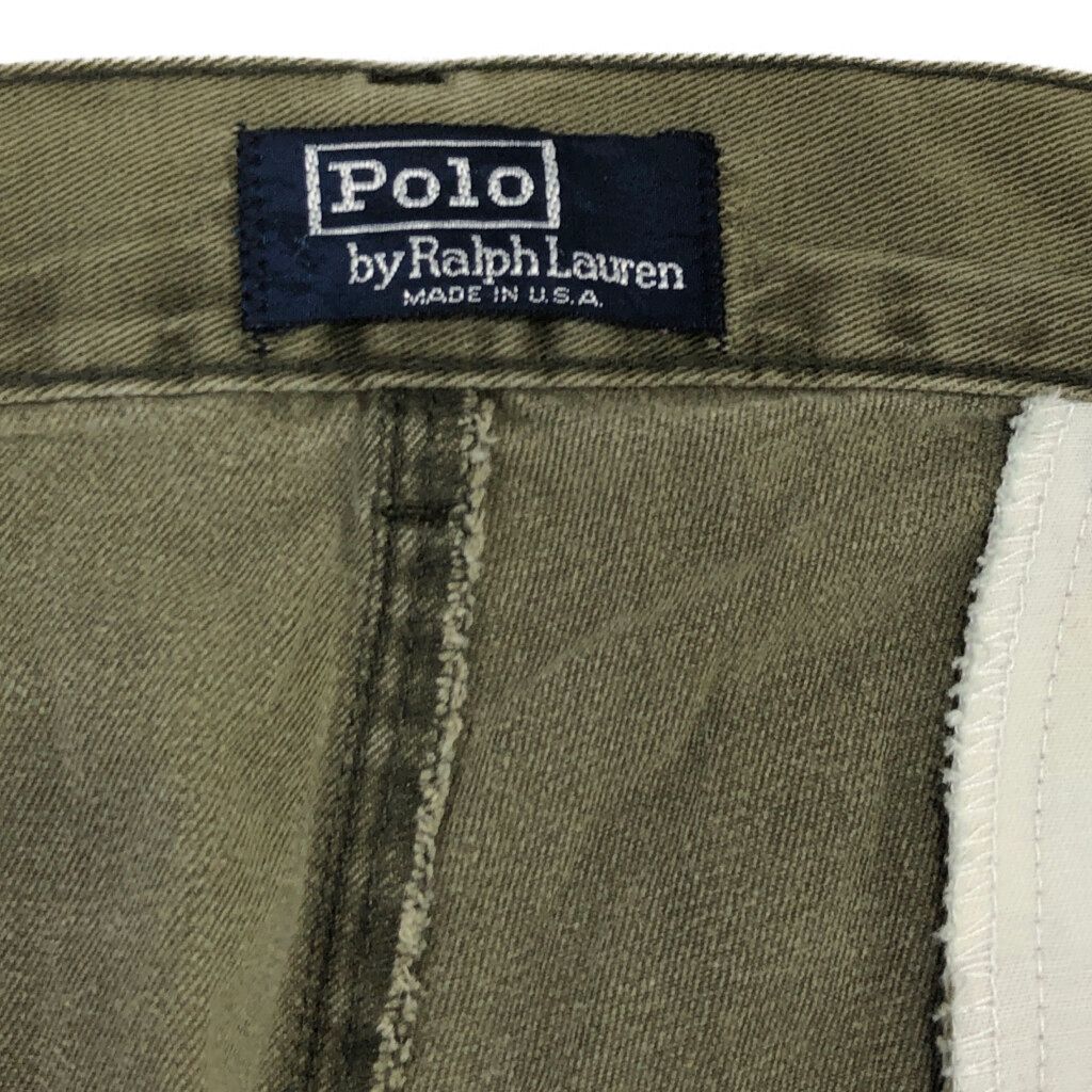 USA製 初期タグ ポロチノ W35 L36 ポロラルフローレン オリーブ 90年代 USA製 Polo by Ralph Lauren ポロ ラルフローレン 2