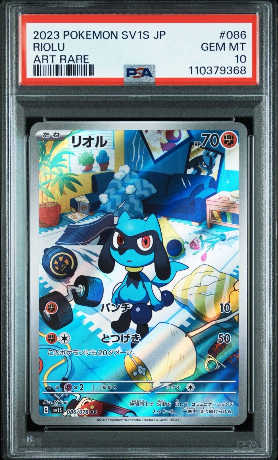 リオル AR PSA10 3連番 ポケモンカード リオル AR PSA10 - メルカリ