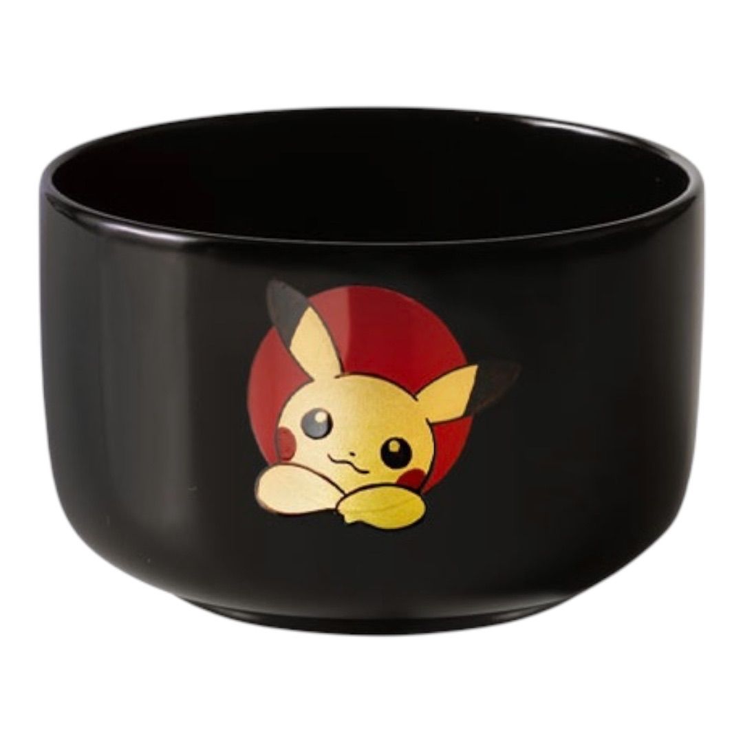 ポケモン 干支小椀 ピカチュウ 黒
