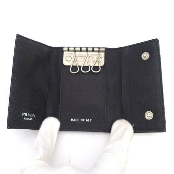PRADA / プラダ ■キーケース　ブラック　ナイロン　レザー 【KEY/キー/鍵】 ブランド【中古】 