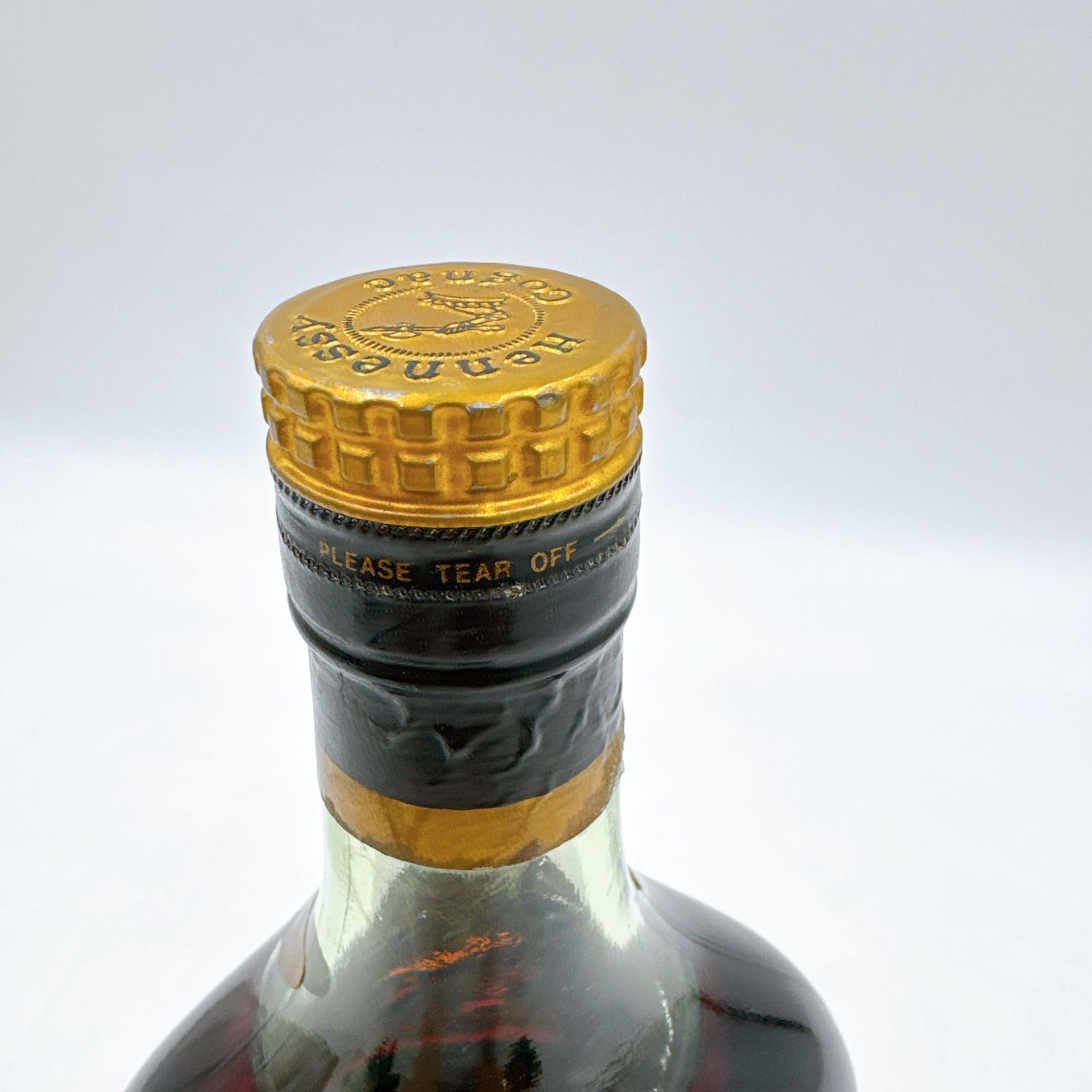 未開栓】Hennessy X.O 金キャップ グリーンボトル コニャック