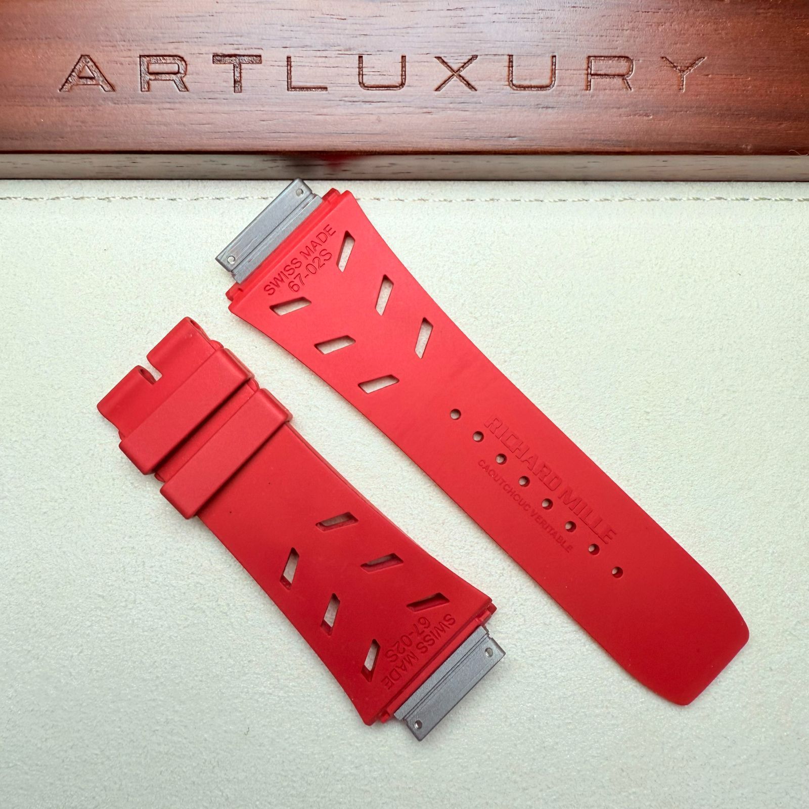 リシャールミル ラバーストラップ ベルト RM67-02 RUBBER STRAP RED S