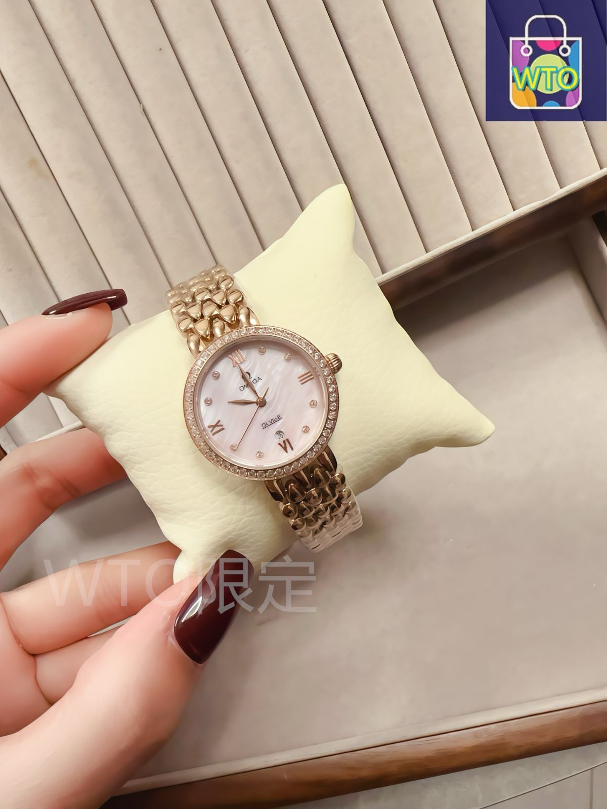 【今日特価】OMEGA オメガ 露珠で連なる華やかな表鏈を備え
