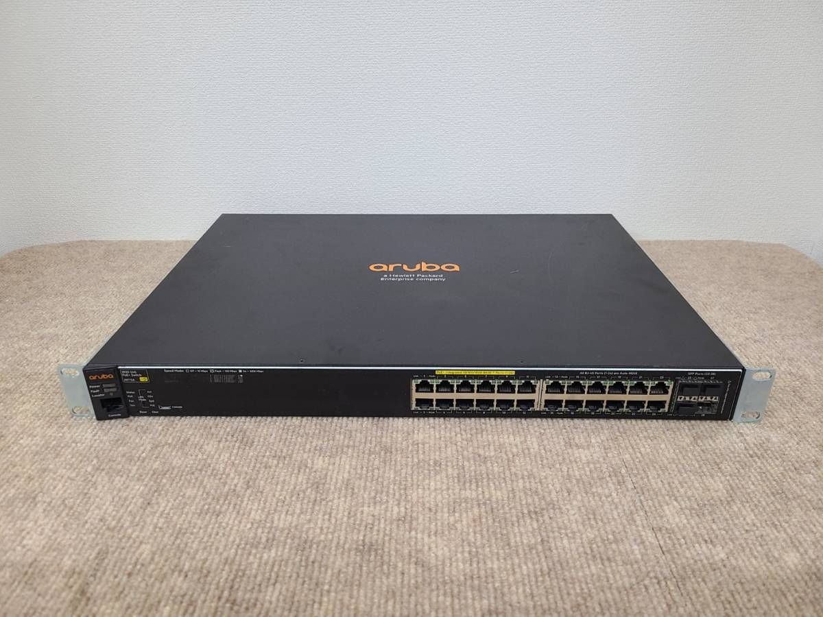 HPE Aruba J9773A 24-Port 2530-24G PoE+ Switch 初期化済 - メルカリ