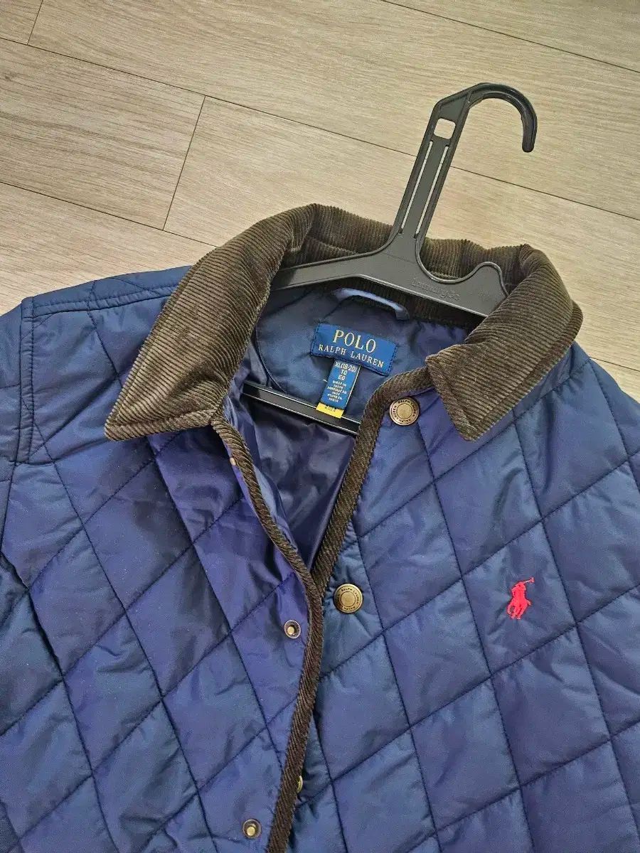 ポロラルフローレン キルティング ジャケット ネイビー コーデュロイ BOYS XL