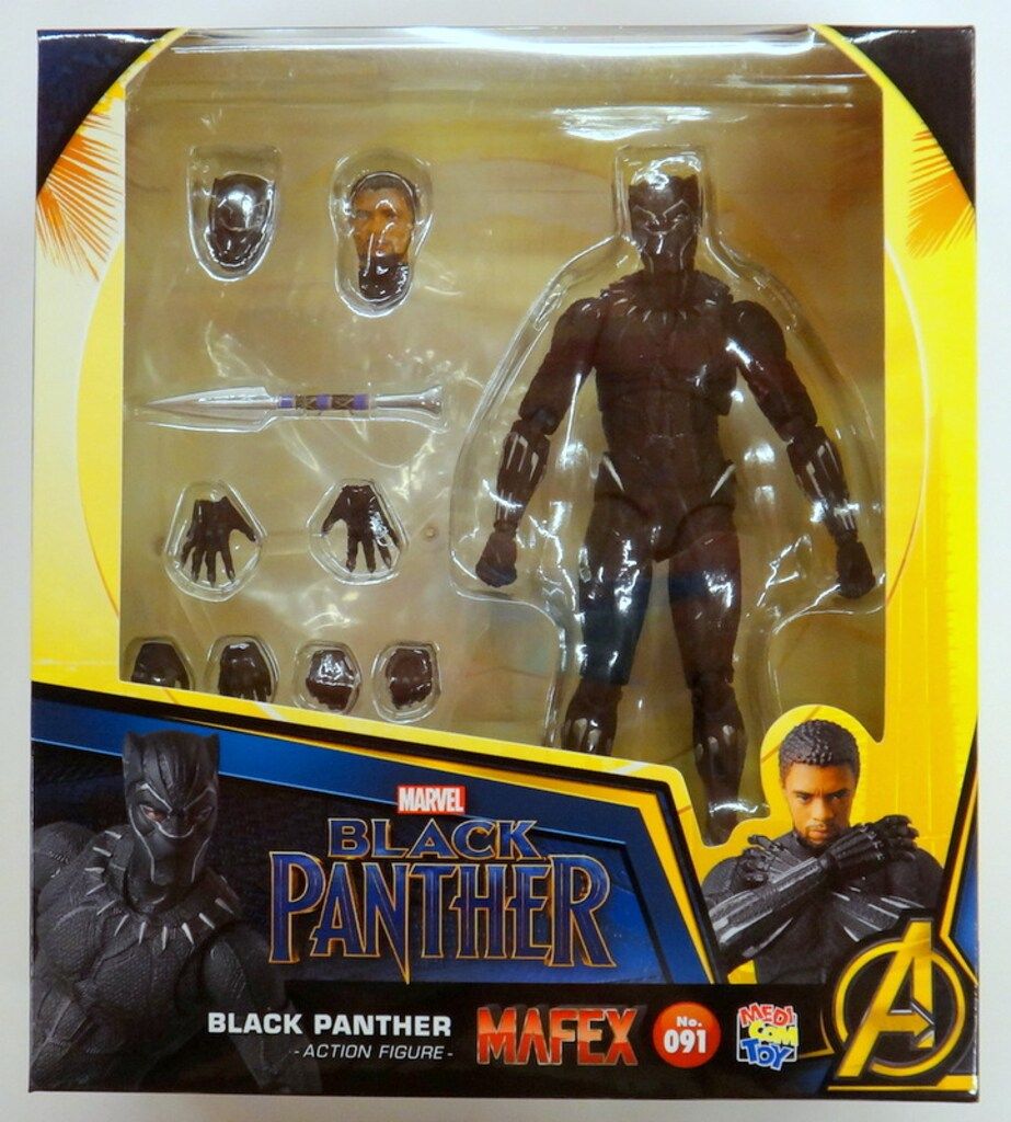 BLAAK - マフェックス No.091 MAFEX BLACK PANTHER(ブラックパンサー) 完成品 可動フィギュア メディコム・トイ 中古即納】[FIG]マフェックス No.091 MAFEX BLACK PANTHER