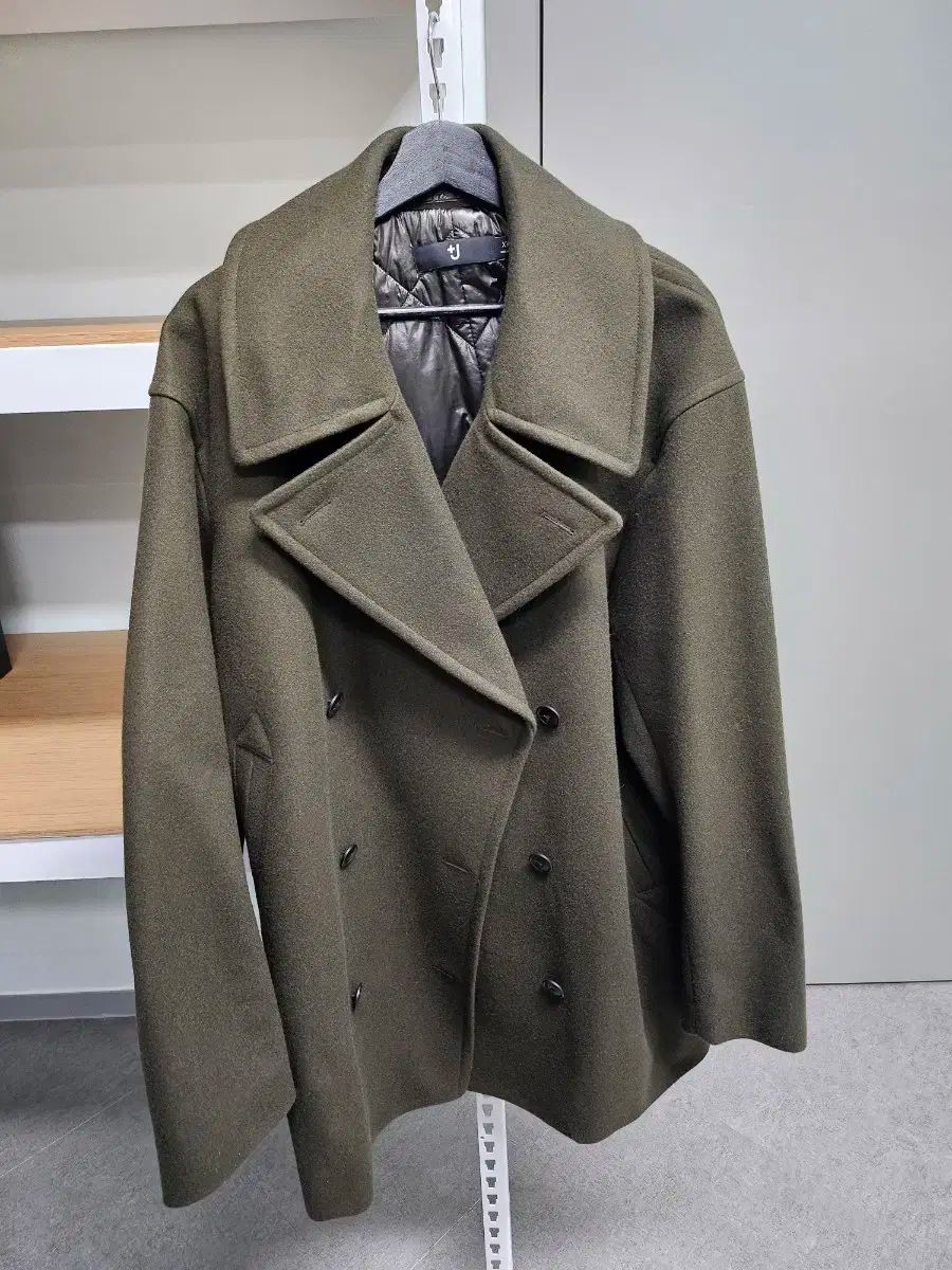 ユニクロ ジルサンダー コラボ ピーコート オリーブ カーキ xxl