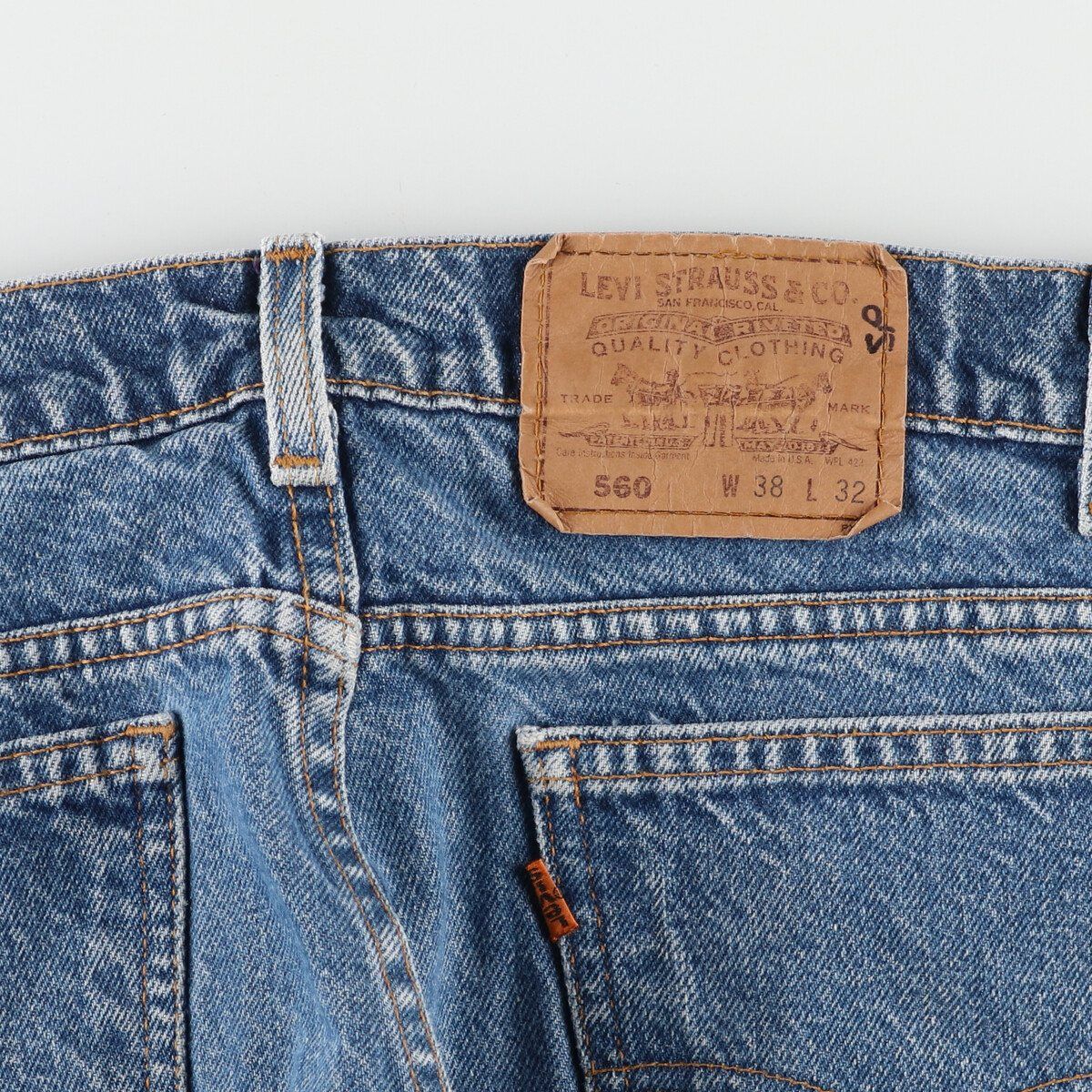 古着 90年代 リーバイス Levi's 560 オレンジタブ テーパードジーンズ