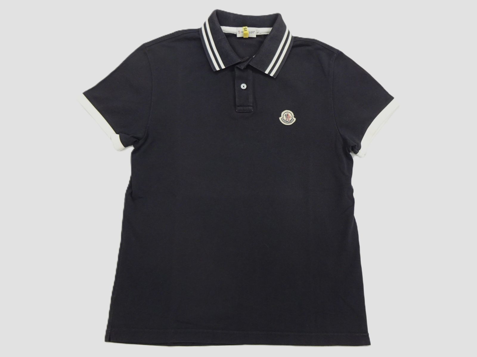 モンクレール ポロシャツ MONCLER ワッペン トリコロールライン