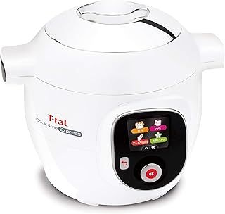 ティファール 電気圧力鍋 無水調理 大容量 6L 2~6人用 レシピ内蔵タイプ 150種類 1台4役 クックフォーミー エクスプレス 時短 便利なアプリ ホワイト CY8511JP