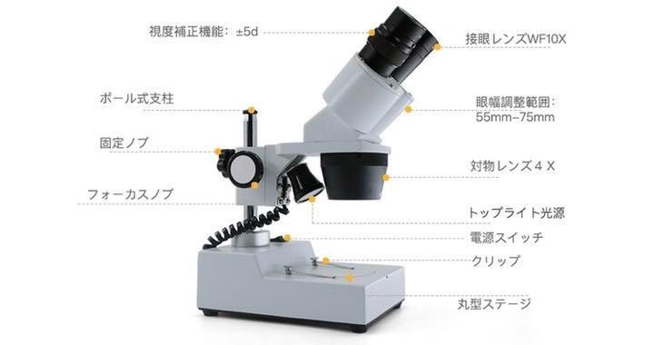 ❤標本が立体的に見える❣企業の現場でも使われる最新鋭モデル♪❤双眼実体顕微鏡