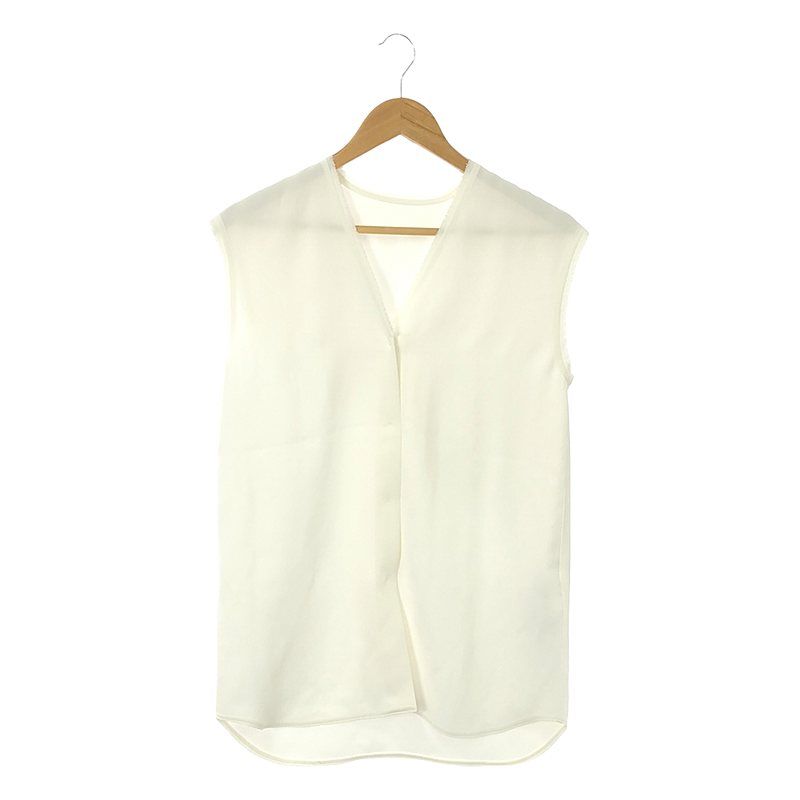 【新品】  Plage / プラージュ | 2023SS | R’IAM Vネックノースリシャツ | F | ホワイト | レディース 新品】 Plage / プラージュ | 2023SS | R'IAM Vネックノースリシャツ