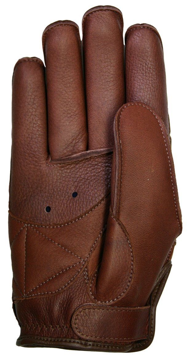 JRP バイク用 ブラウン ショートグローブ レザー 4 L