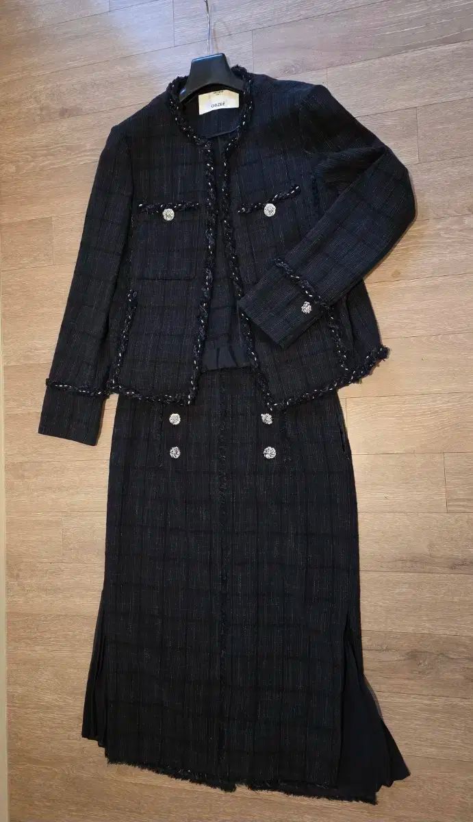  OBZEE オブジェ ツイード セットアップ ジャケット その他 ビジネススーツ