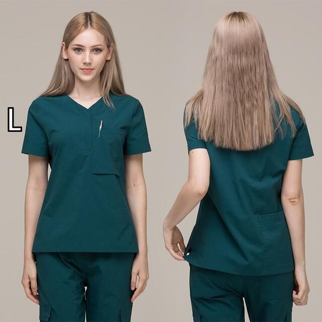 L レディース ファッション 業務 ユニフォーム 制服 コスプレ衣装 韓国スタイル メンズ 医師 看護師 衣装 制服 ICU ケア ガウン 医学 マッサージ