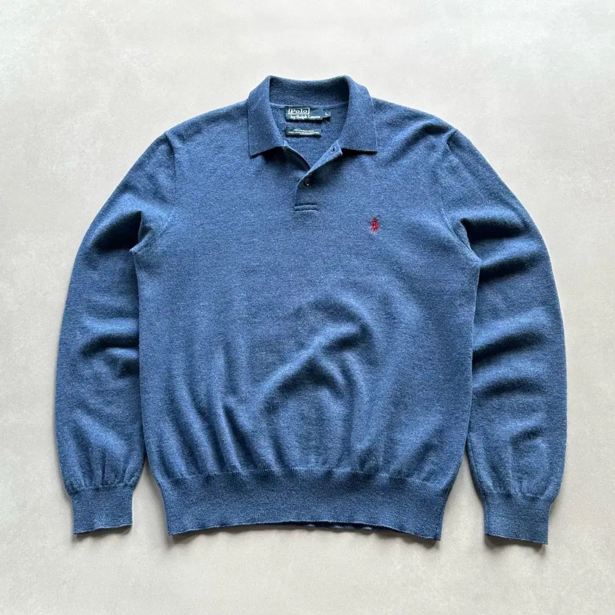 【雷市場（ポンジャン）商品韓国直送】 L ポロ Ralph Lauren(ラルフローレン) メリノ ウール カラー ニット セーター セーター