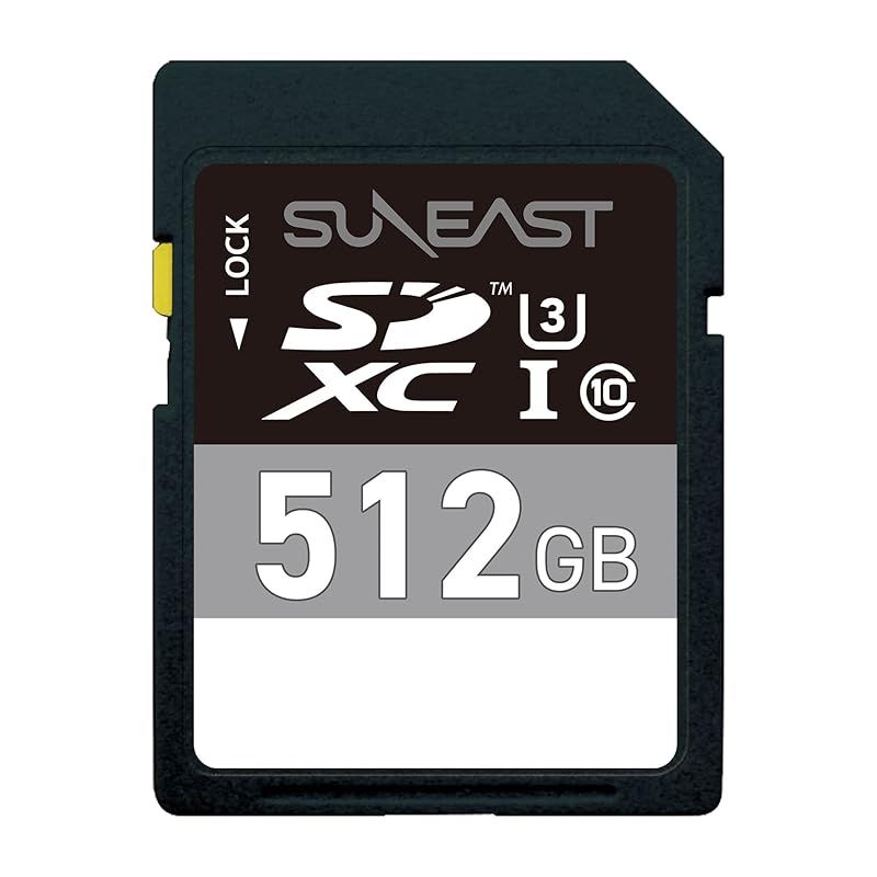 SUNEAST SDカード 512GB U3 V30 Class10 最大転送速度95MB/s SDXC UHS-I メモリーカード IPX7防水性能 SE-SDU3512GBC10