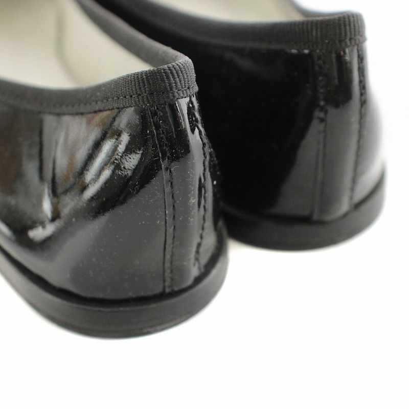 レペット　黒エナメル　38 レペット Repetto バレエシューズ パンプス エナメル フラット