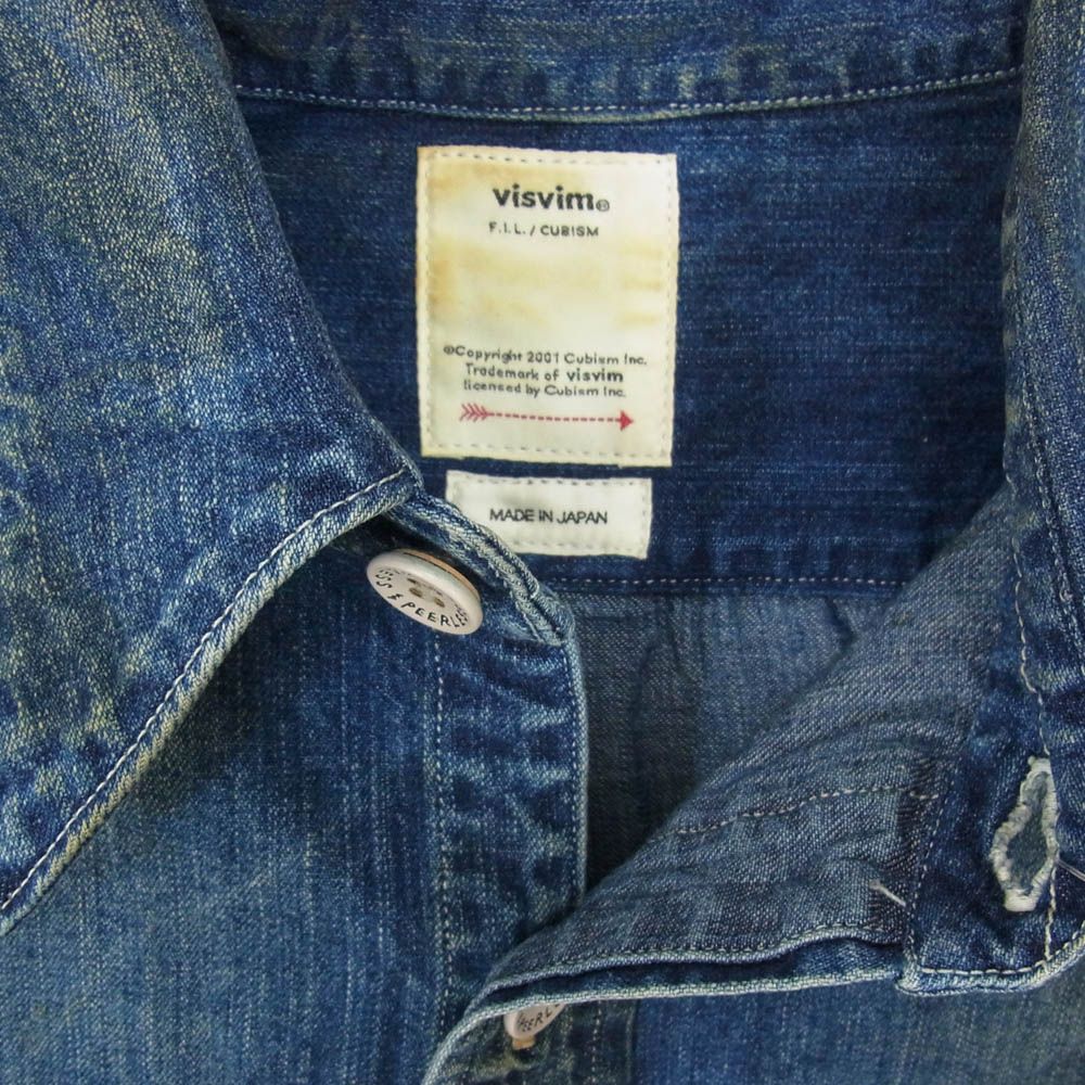 VISVIM ビズビム 18AW 0118205007003 ALPHA P.O. SHIRT L/S DRY