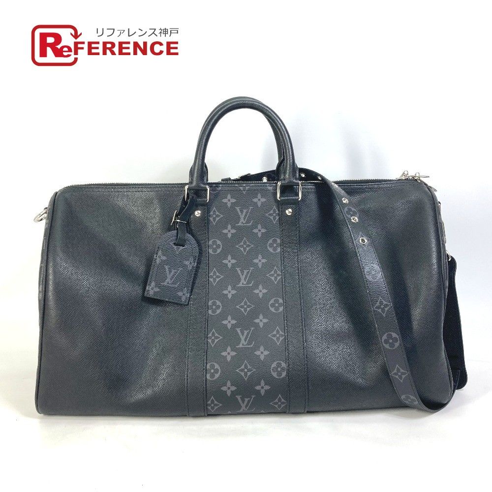 LOUIS VUITTON ルイヴィトン ボストンバッグ キーポル・バンドリエール 50  M53763 タイガレザー ブラック