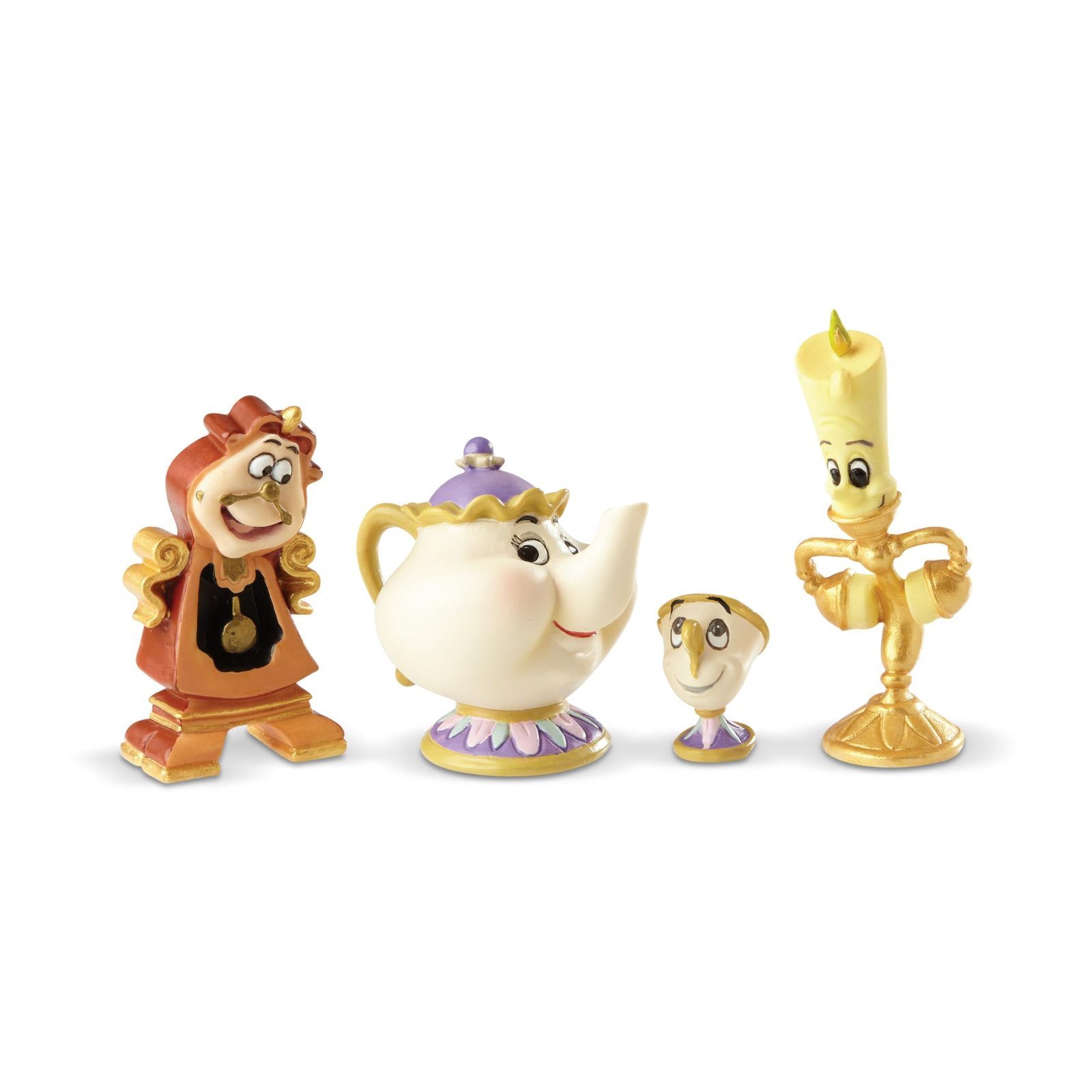 新着商品 マルチ フィギュアセット 美女と野獣 ショーケース ディズニー エネスコ enesco