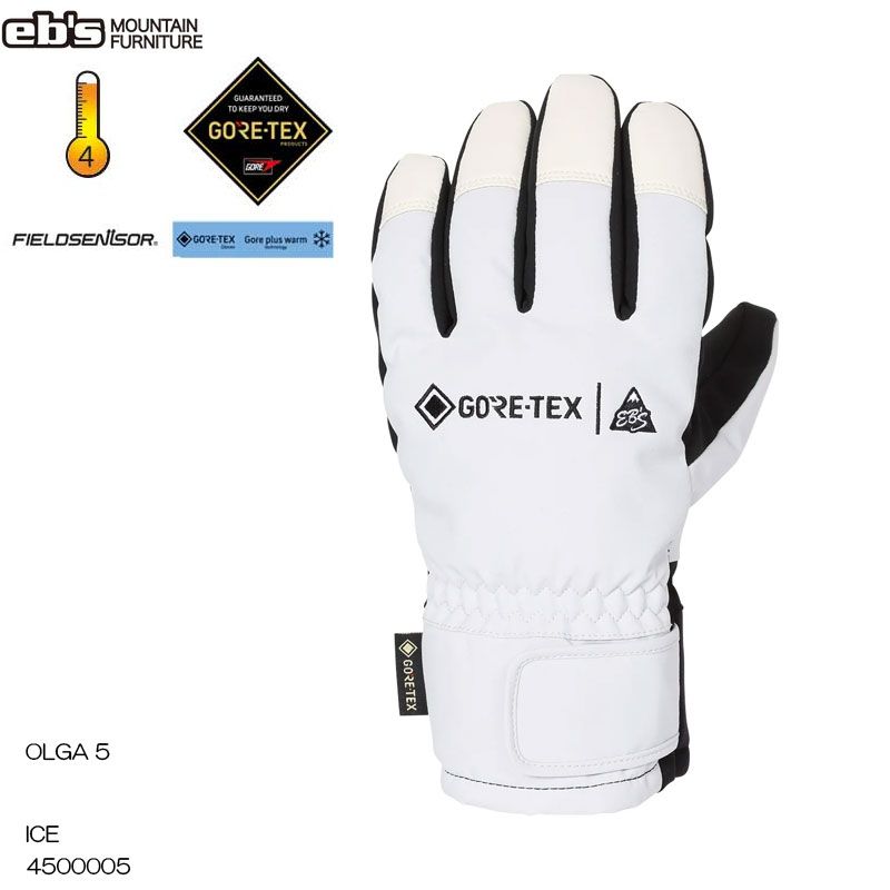 エビス スノーグローブ 手袋 オルガ5 ICE 4500005 25-26 eb s OLGA 5 メンズ レディース GORE-TEX 2025 日本