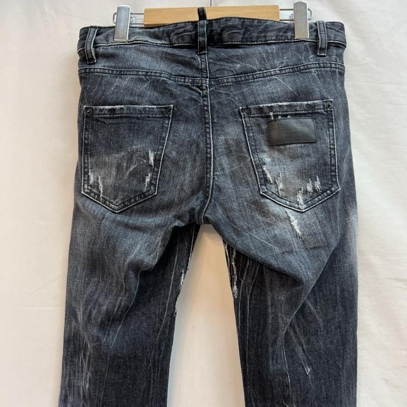 DSQUARED2 ブラックデニムパンツ ダメージ加工 DSQUARED2 ディースクエアード パンツ デニム、ジーンズ