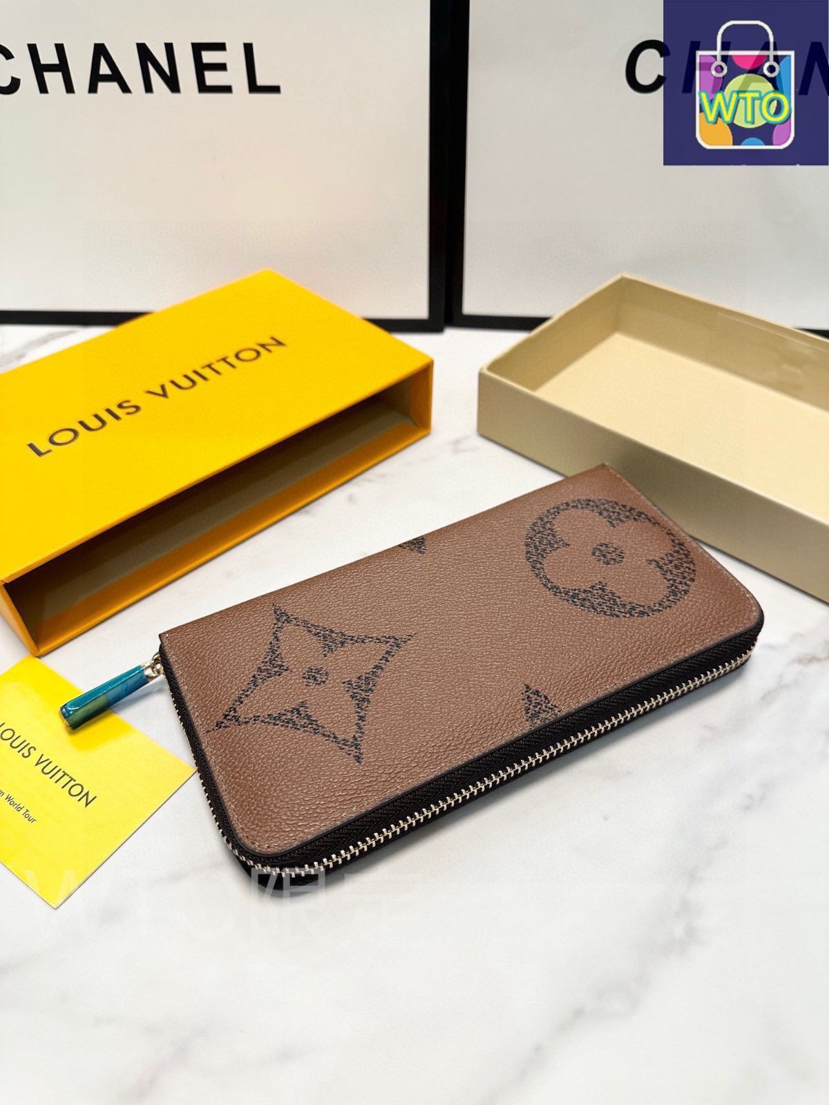 Louis Vuitton】今日特価！黒色 19x10cm 単ジッパーハンドポーチ