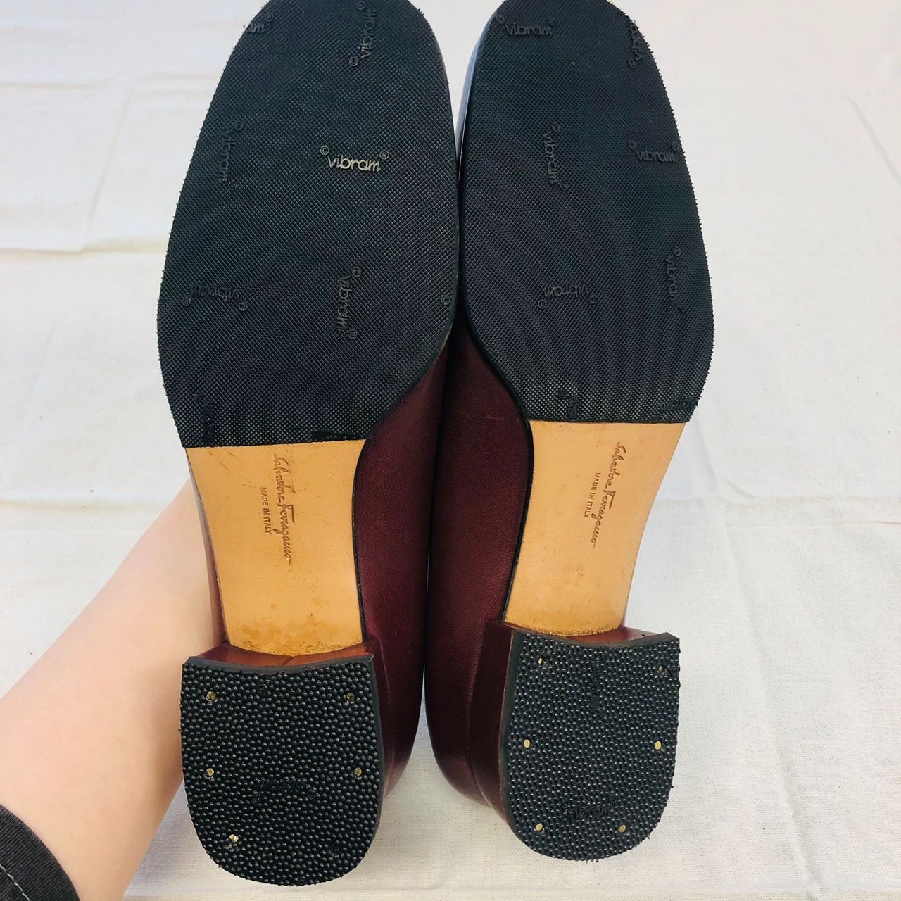 フェラガモ　茶色　パンプス　美品 サルヴァトーレフェラガモ Salvatore Ferragamo パンプス