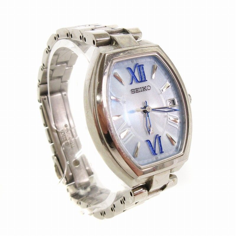 SEIKO LUKIA 1B22-0BY0 トノー型腕時計 チタン ソーラー電波 美品稼働品】セイコー SEIKO ルキア 電波ソーラー 1B22-0BT0