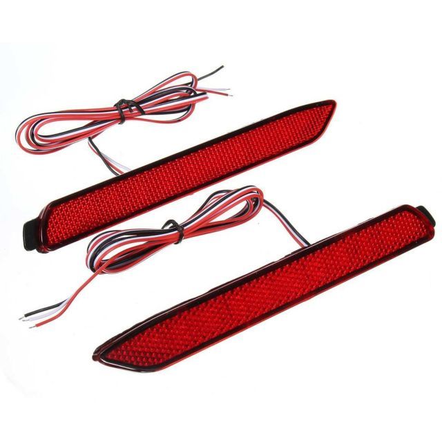 LEDリフレクター レッドレンズ ヴォクシー70系 前期 後期 ZRR7# 専用 純正風 レッド ポジション ブレーキ 連動 テールランプ ドレスアップ カスタム リアバンパー パーツ