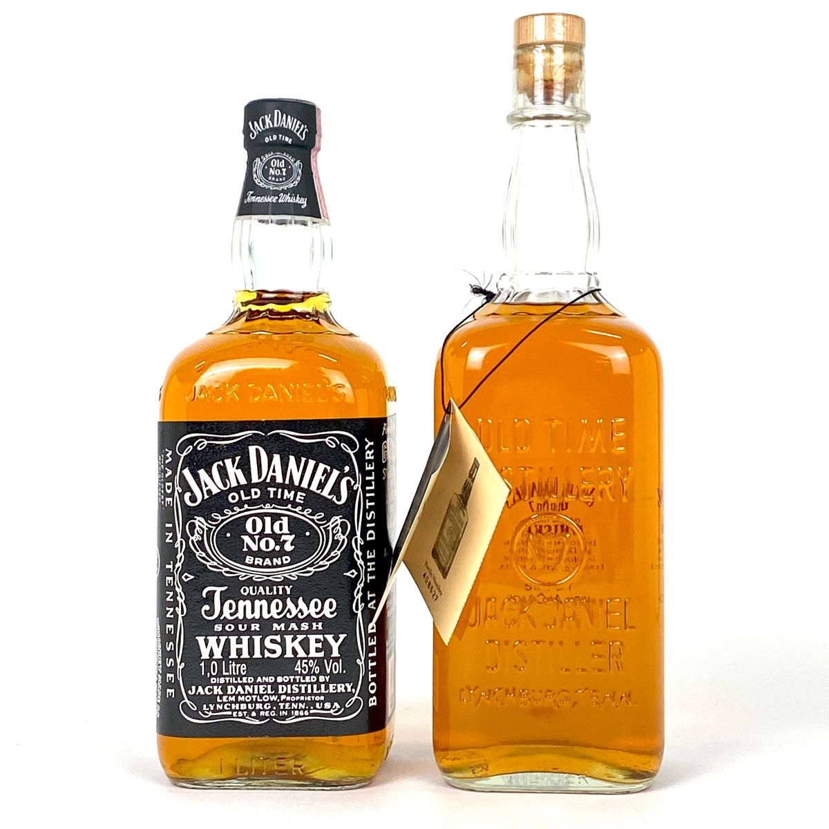 2本 ジャックダニエル JACK DANIELS NO.7 NO.7 1895 レプリカボトル 1000ml ウイスキー セット 古酒