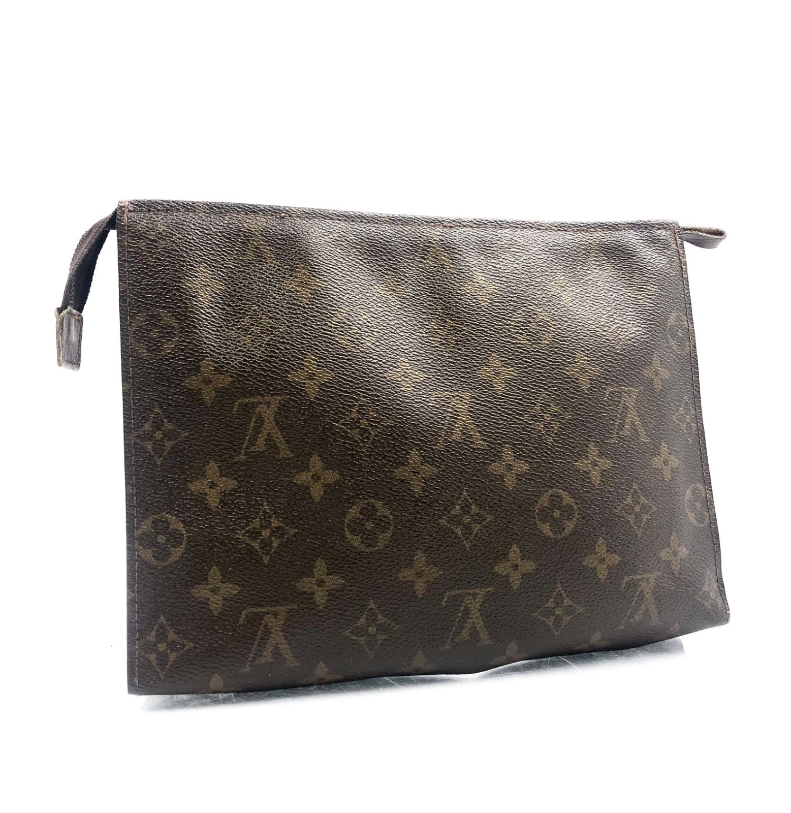 □良品□鑑定済み□超希少80年代YKKファスナー使用ヴィンテージ□LOUIS VUITTON ルイヴィトン モノグラム ポッシュトワレット25 コスメ ポーチ クラッチバッグ PVC ブラウン - メルカリ