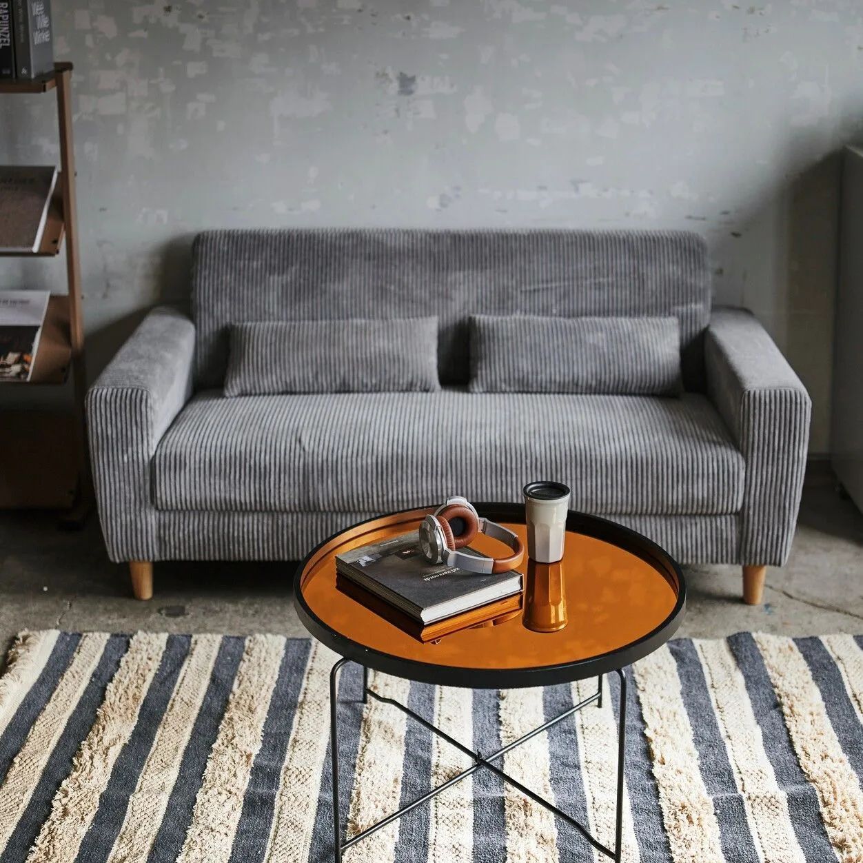 ♪２人掛 コーデュロイ ソファ 幅163cm 肘掛け デザインソファ 脚取り外し ロータイプ