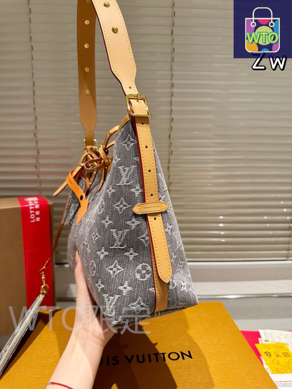 【オシャレデニムが可愛い♪】ルイヴィトン★キャリーオール MM オシャレデニムが可愛い♪】ルイヴィトン☆キャリーオール MM
