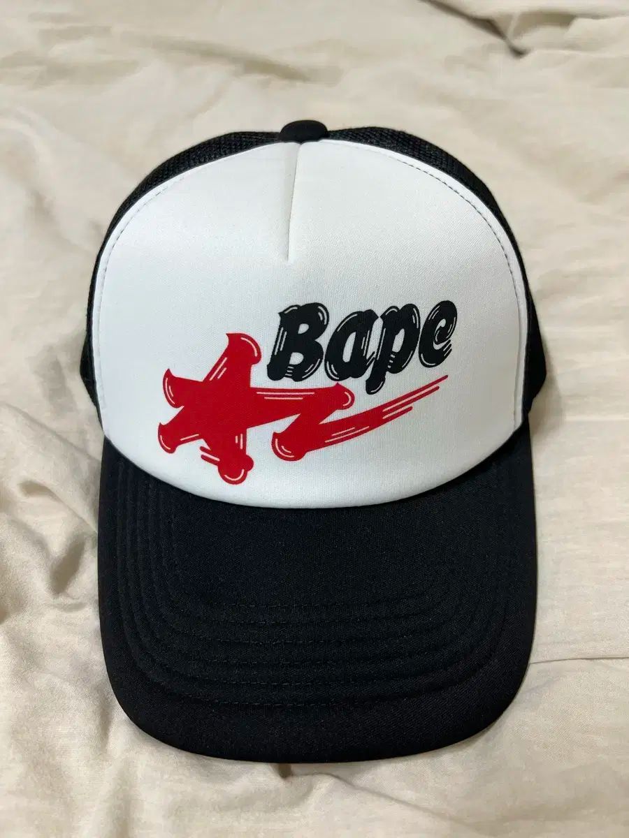 A BATHING APE アベイシングエイプ サマーバッグ メッシュキャップ ブラック 24SS