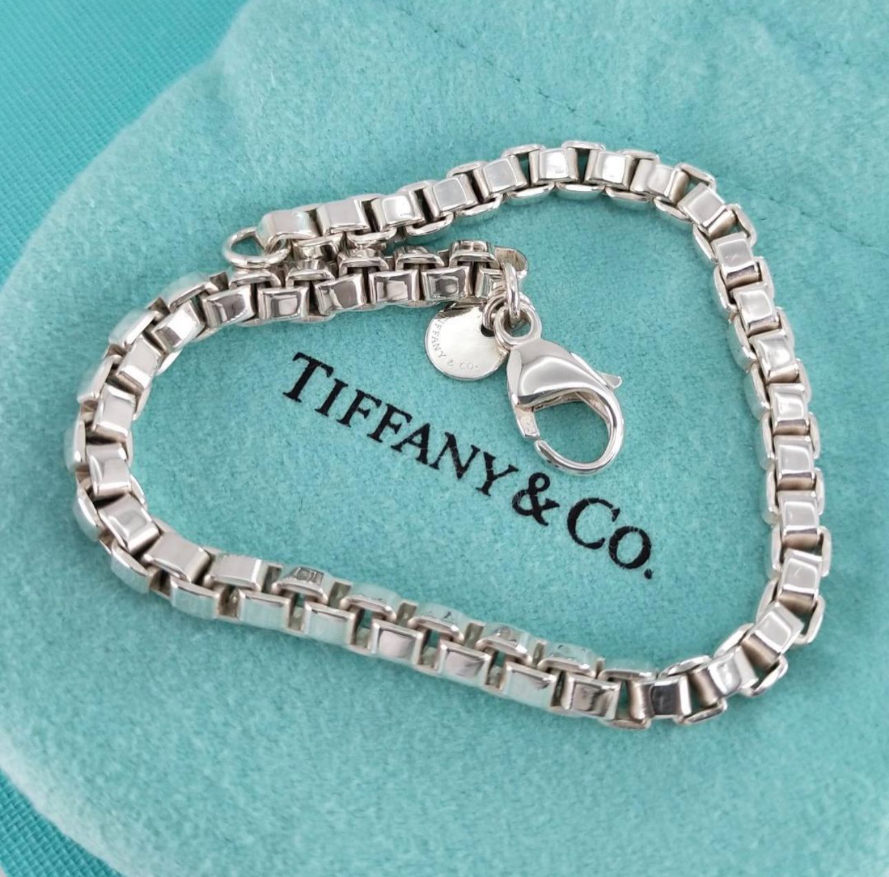 美品 TIFFANY&Co.【AG925】ベネチアン　ブレスレット 箱付き