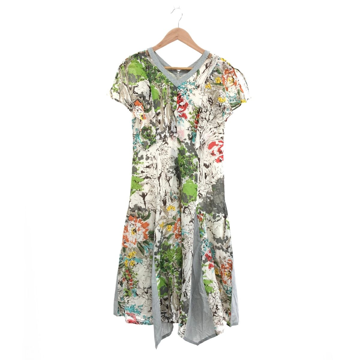 インポート ロッサ(Import Rossa) ワンピース snc インポートロッサ import Rossa ワンピース 42 オレンジ 青 白系