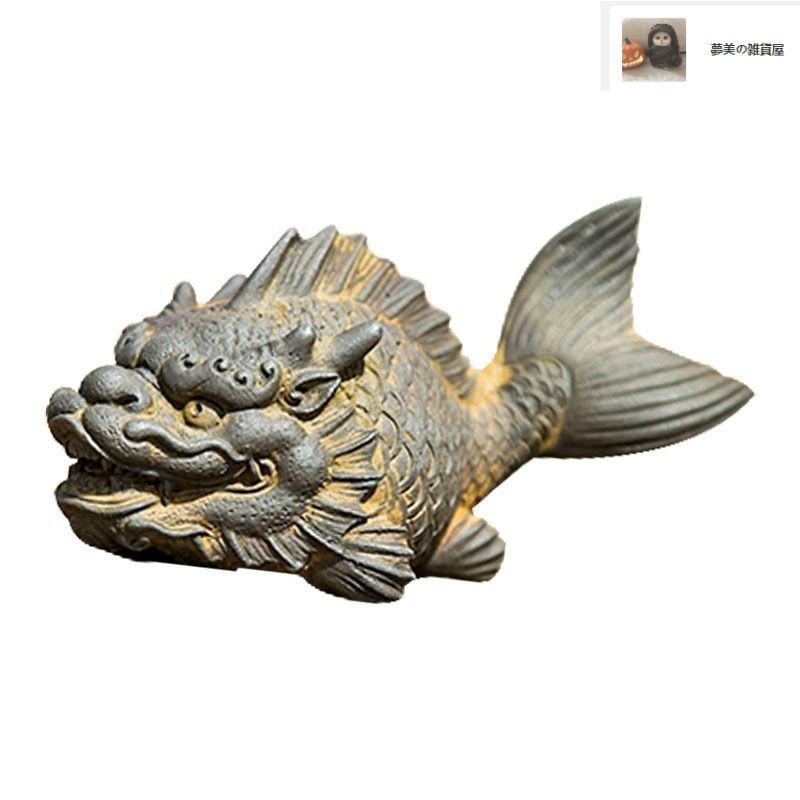 龍　石彫　古玩　オブジェ　置物　インテリア　工芸品　美術品　A1097 現代彫刻家 小谷謙 ブロンズ製 「和」 置物 オブジェ 30cm 5297g