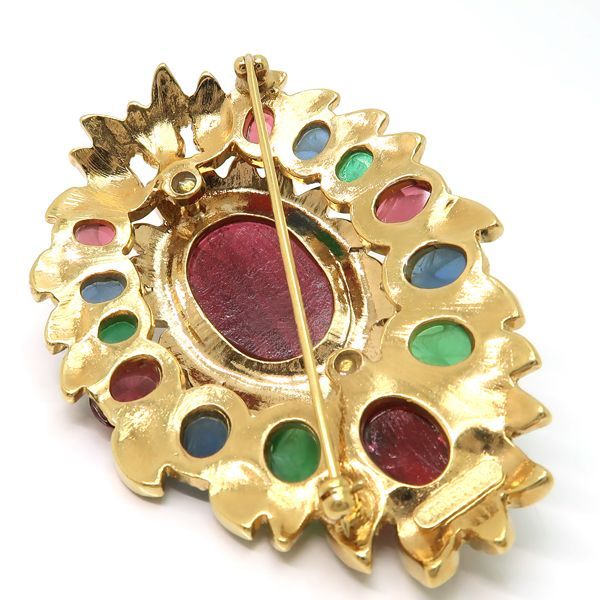 ヴォーグビジュ❤️VOGUEBIJOUX❤️マルチストーン カボションブローチ ヴォーグビジュ❤️VOGUEBIJOUX❤️マルチストーン カボション