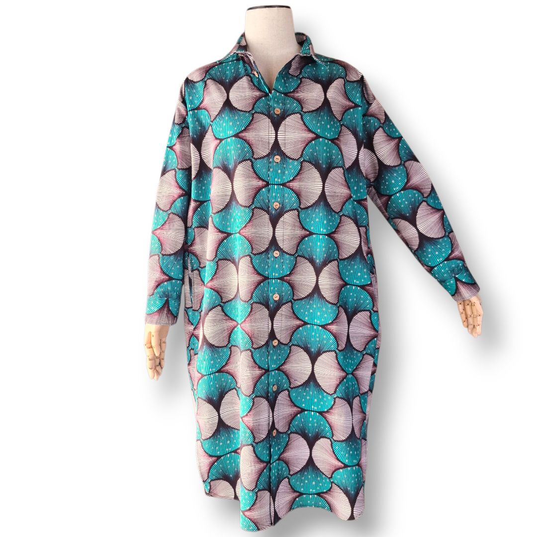 訪問着 フルセット 着物 正絹 袷 花に扇 青 結婚式 金駒刺繍 J9 訪問着