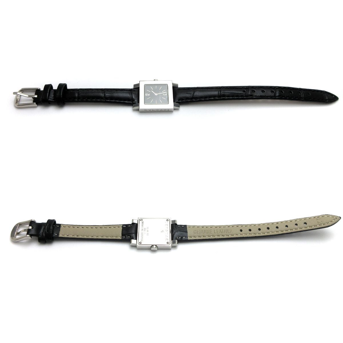 稼働品！ブルガリ♦︎ クアドラード♦︎レディース腕時計 ブルガリ クアドラード スネーク YG金無垢 レディース SQ221T