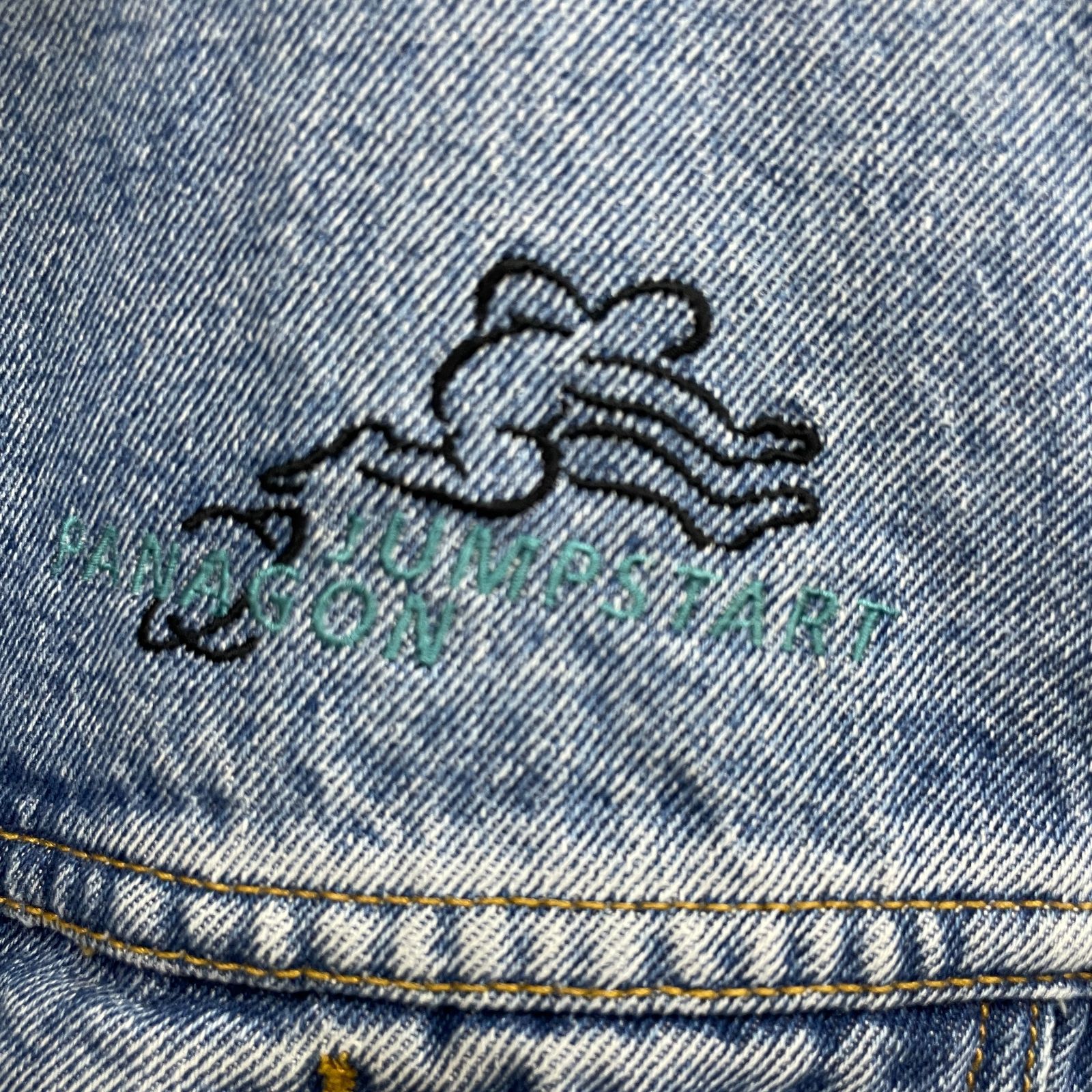 Lee リー 希少 90s デニムジャケット 刺繍 Gジャン コットン