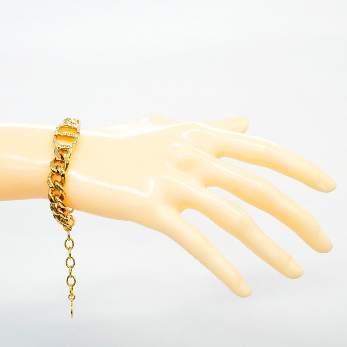 ☆SALE【5jgb0711】クリスチャンディオール ブレスレット CDロゴ