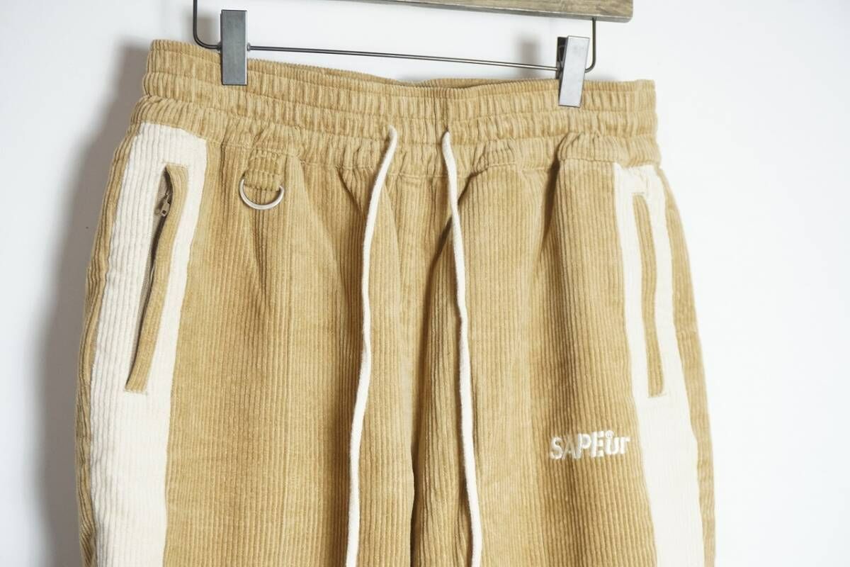 美品 24SS SAPEUR サプール CORDUROY PANTS コーデュロイ トラック 