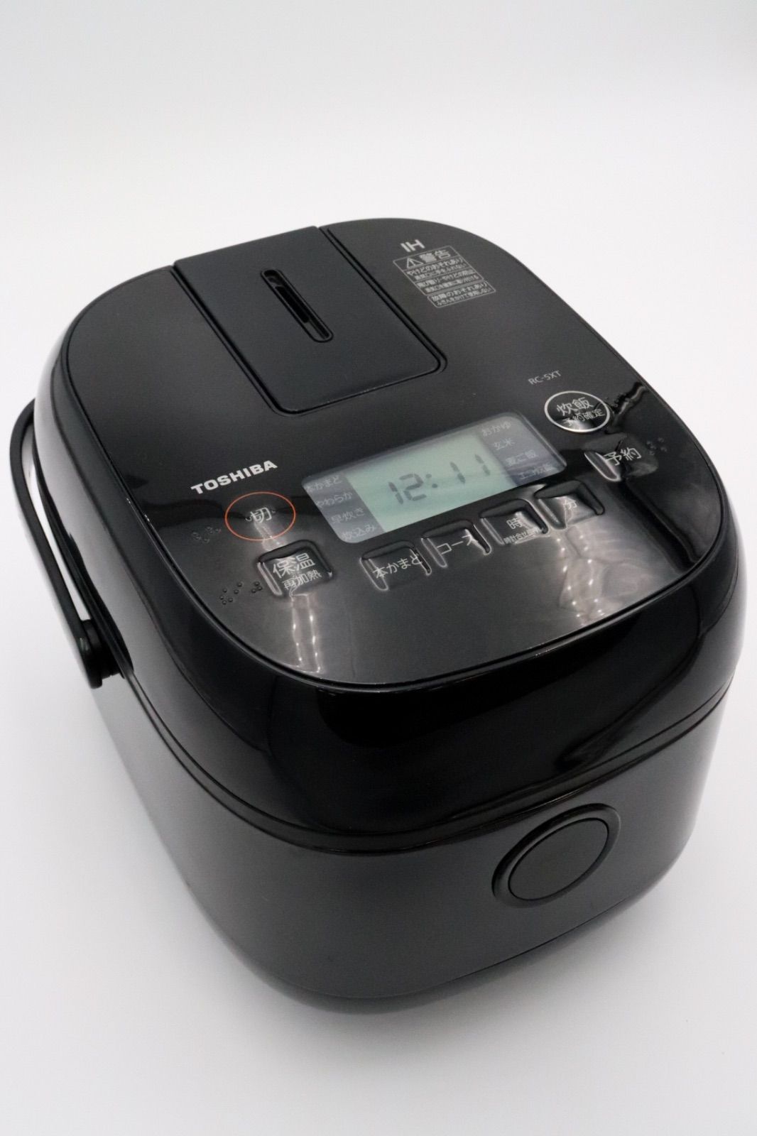 TOSHIBA 東芝 IHジャー炊飯器 RC-5XT（ブラック／容量0.54L／3合
